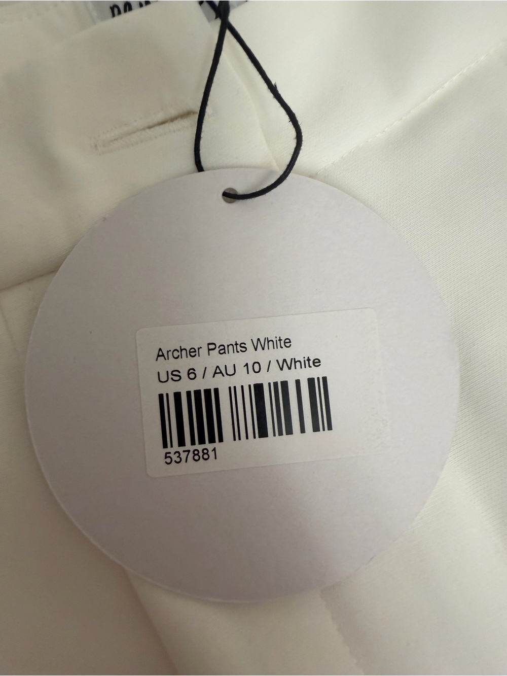 NWT Princess Polly Archer Pants White - Picture 4 of 6